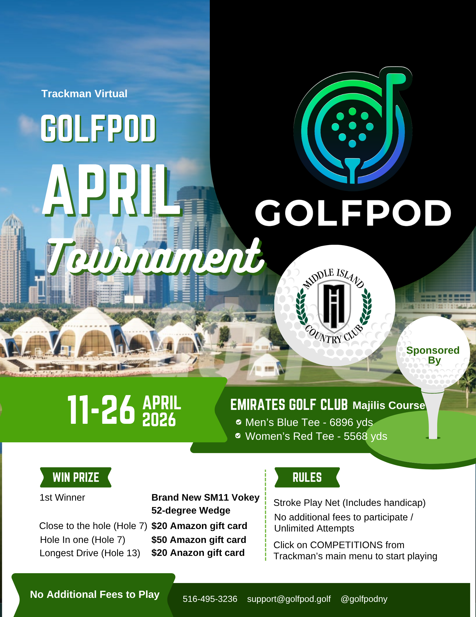 2026 April Tournament flyer